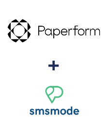 Paperform ve smsmode entegrasyonu