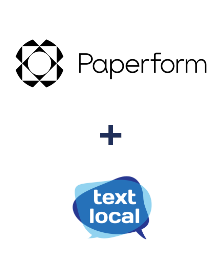 Paperform ve Textlocal entegrasyonu