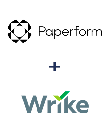 Paperform ve Wrike entegrasyonu