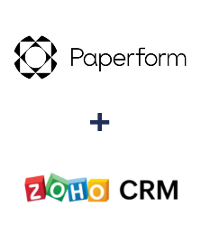 Paperform ve ZOHO CRM entegrasyonu
