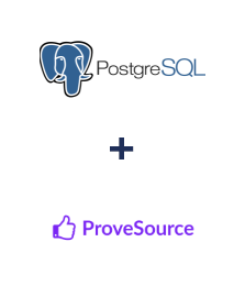 PostgreSQL ve ProveSource entegrasyonu