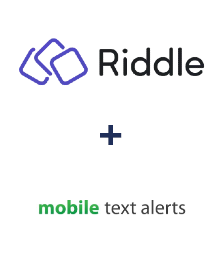 Riddle ve Mobile Text Alerts entegrasyonu