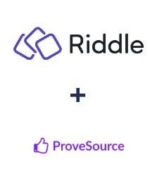 Riddle ve ProveSource entegrasyonu