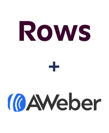 Rows ve AWeber entegrasyonu