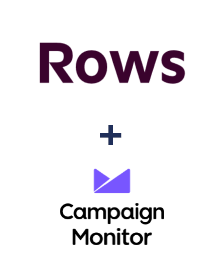 Rows ve Campaign Monitor entegrasyonu