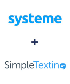 Systeme.io ve SimpleTexting entegrasyonu