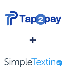 Tap2pay ve SimpleTexting entegrasyonu