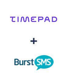 Timepad ve Burst SMS entegrasyonu