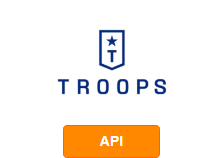 Troops diğer sistemlerle API aracılığıyla entegrasyon