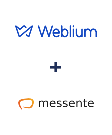 Weblium ve Messente entegrasyonu