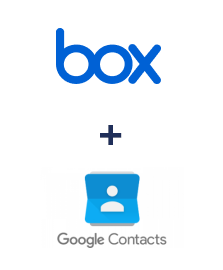 Інтеграція Box та Google Contacts