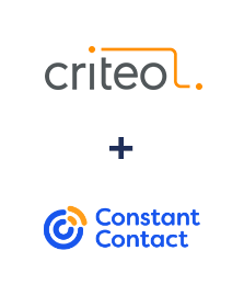 Інтеграція Criteo та Constant Contact