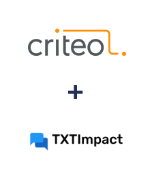 Інтеграція Criteo та TXTImpact