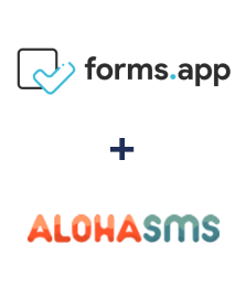Інтеграція forms.app та AlohaSMS Інтеграція forms.app та AlohaSMS