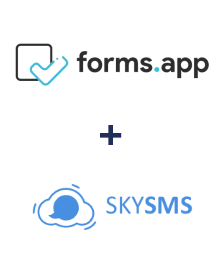 Інтеграція forms.app та SkySMS