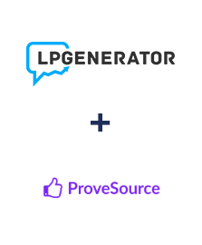 Інтеграція LPgenerator та ProveSource Інтеграція LPgenerator та ProveSource