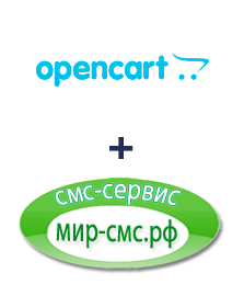 Інтеграція Opencart та Мир-смс.рф Інтеграція Opencart та Мир-смс.рф