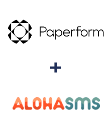 Інтеграція Paperform та AlohaSMS Інтеграція Paperform та AlohaSMS