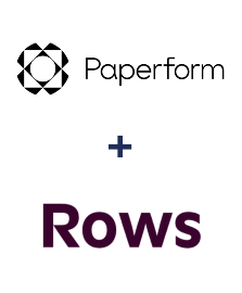 Інтеграція Paperform та Rows