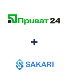 Інтеграція Приват24 та Sakari