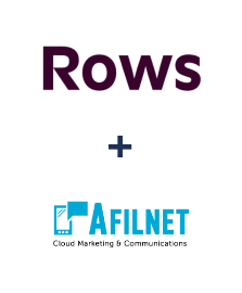 Інтеграція Rows та Afilnet