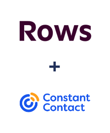 Інтеграція Rows та Constant Contact