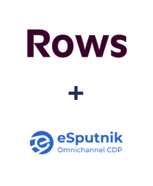 Інтеграція Rows та eSputnik