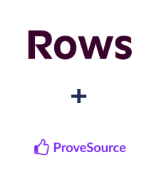 Інтеграція Rows та ProveSource
