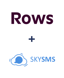 Інтеграція Rows та SkySMS