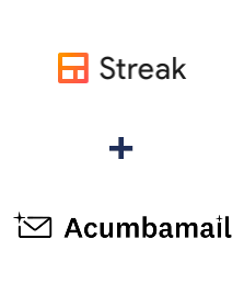 Інтеграція Streak та Acumbamail