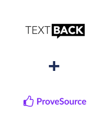 Інтеграція TextBack та ProveSource Інтеграція TextBack та ProveSource