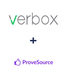 Інтеграція Verbox та ProveSource Інтеграція Verbox та ProveSource