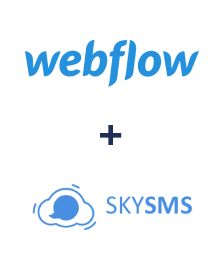 Інтеграція Webflow та SkySMS